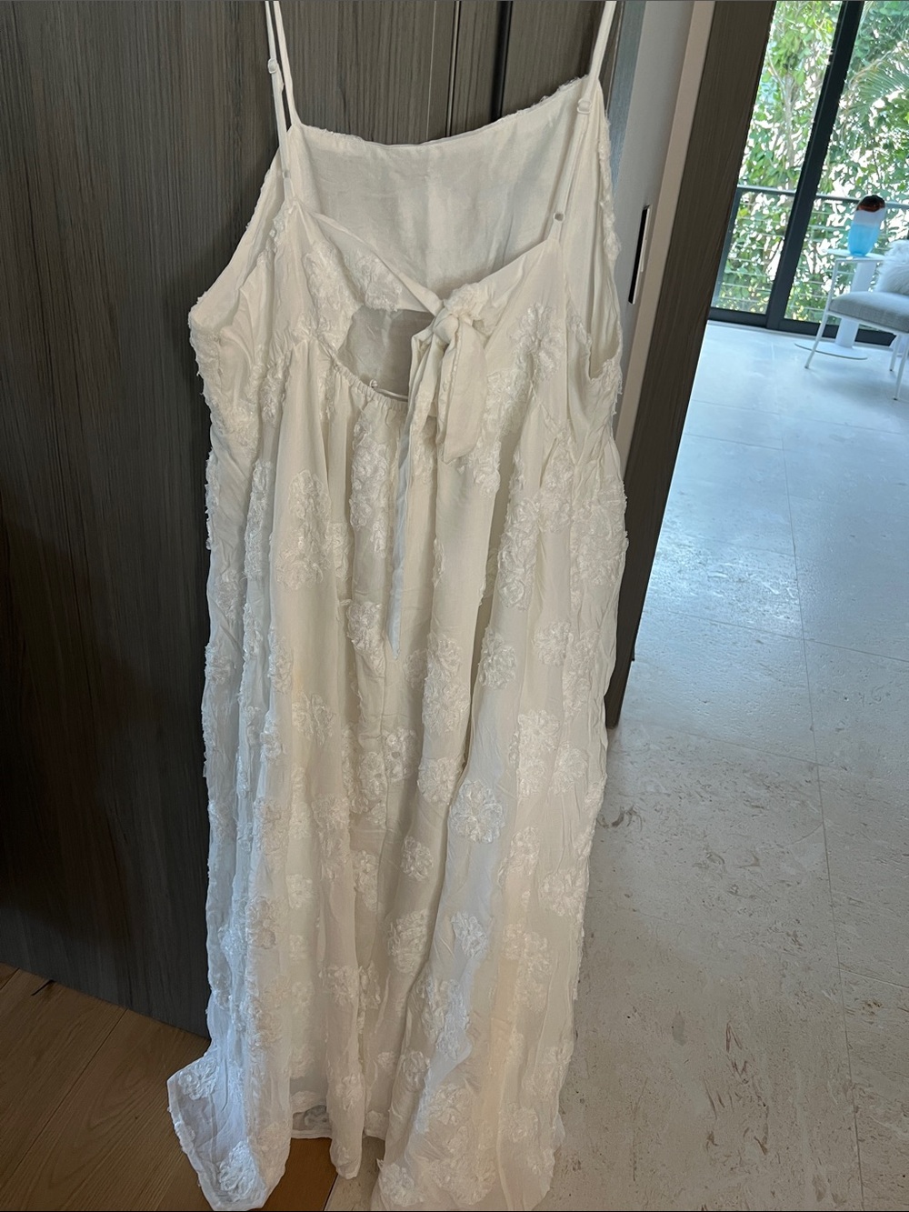 NWT REVOLVE Australia SHOWPO Pink Diamond Claya white embroidery dress US 16 - Picture 7 of 9